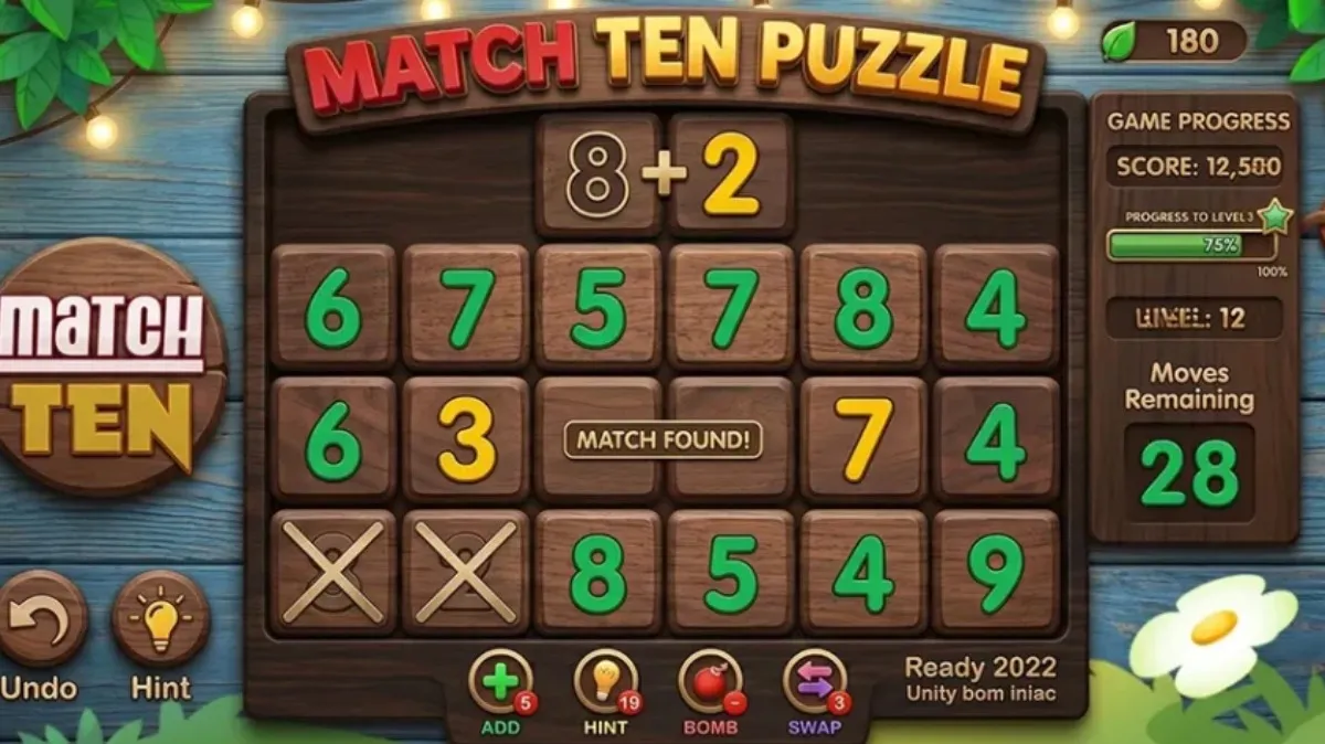 Match Ten – Number Puzzle – Buy Unity Source Code