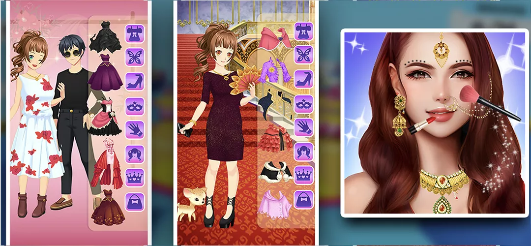 Anime Girls Dressup Game Unity Source code