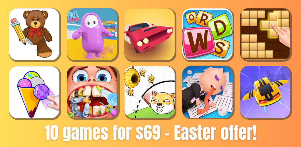 10 games for $69 Easter offer! Unity Source Code