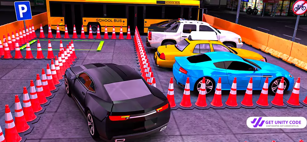 City Night Mode Car Parking Unity Source Code