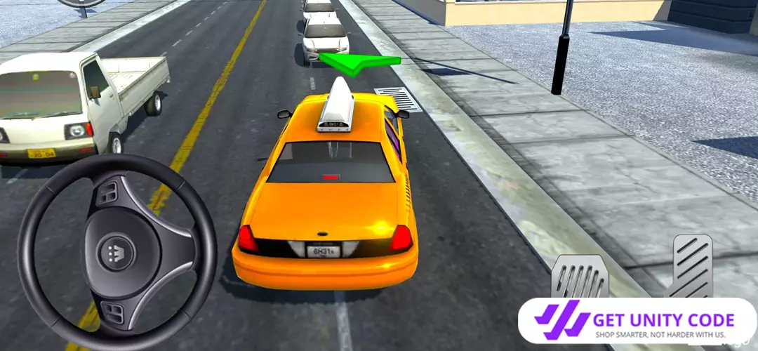 Modern Taxi Driver Simulator Game - Unity Source Code