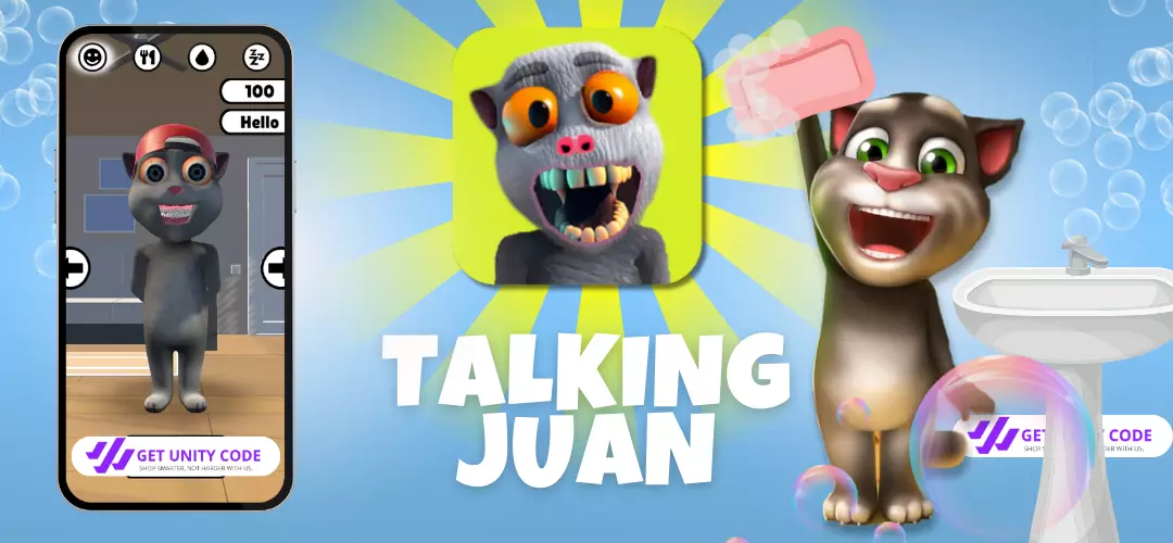 Talking Juan Cat Virtual Pet - Unity Game Source Code