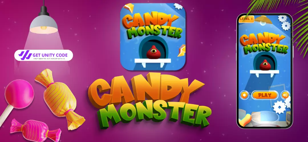 Candy Monster Unblock Puzzle Game - Unity Source Code
