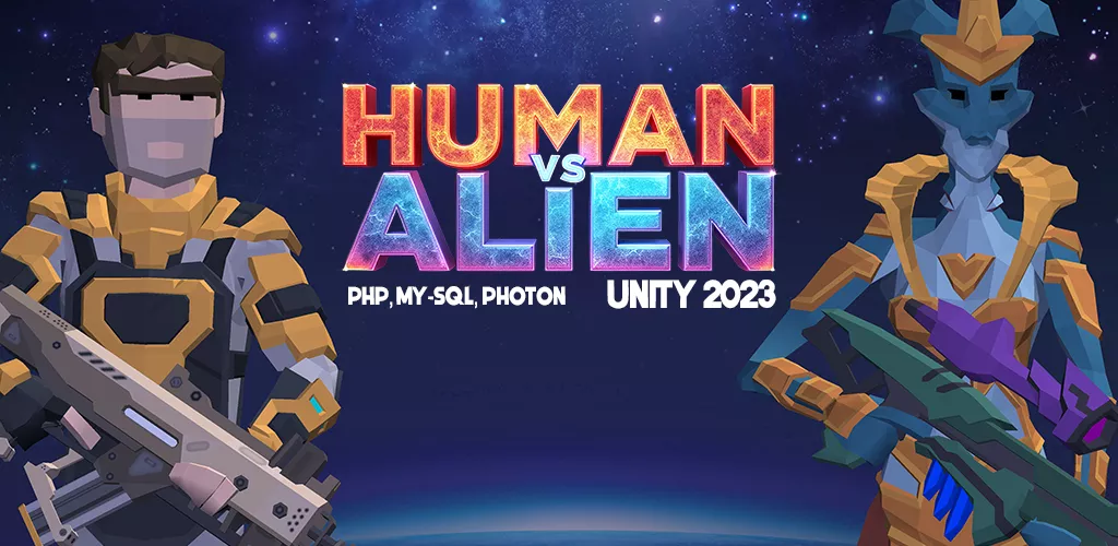 Human vs Alien Multiplayer Game - Buy Unity Source Code